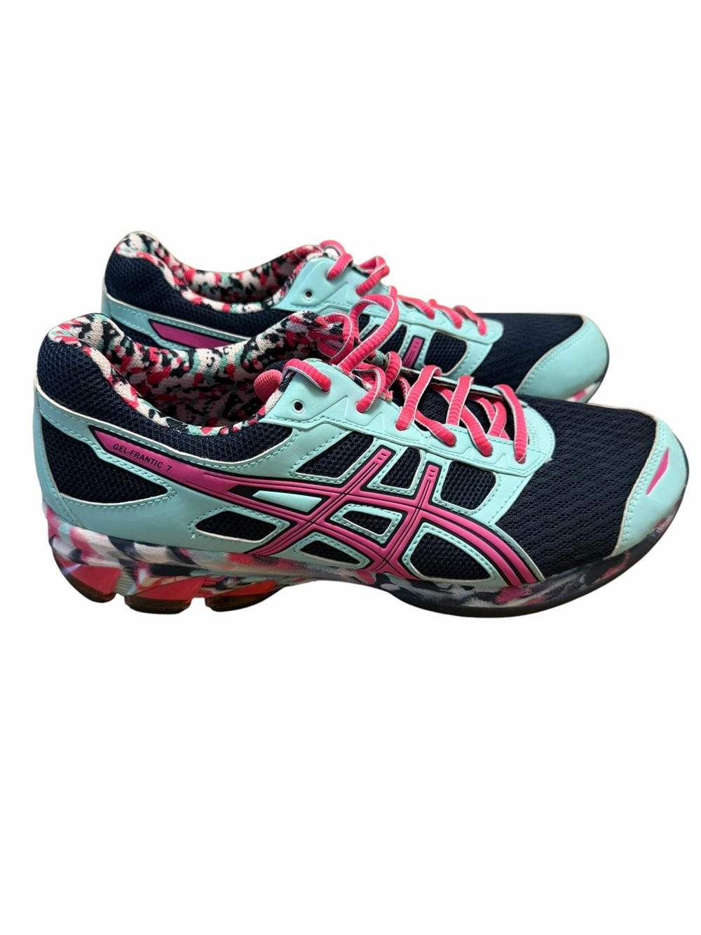 ASICS Gel Frantic 7 Women’s 9.5 Running Shoes Floral Athletic Trainer